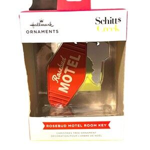 2022 Hallmark Christmas Ornament Schitt$ Creek Rosebud Motel Room Key